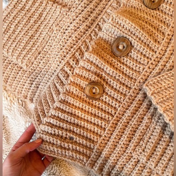 Vintage Wool Fisherman Cardigan - Picture 6 of 11